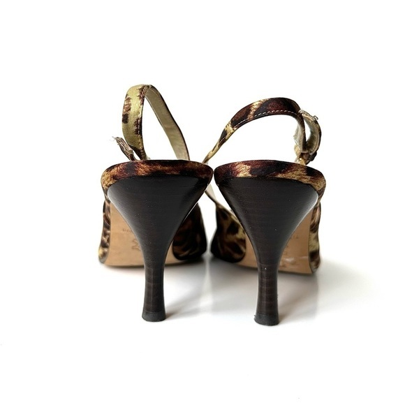 🟢 Guess By Marciano Leopard Print Pointed Toe Sling Back - US 7.5 - CLEARANCE - Picture 4 of 14